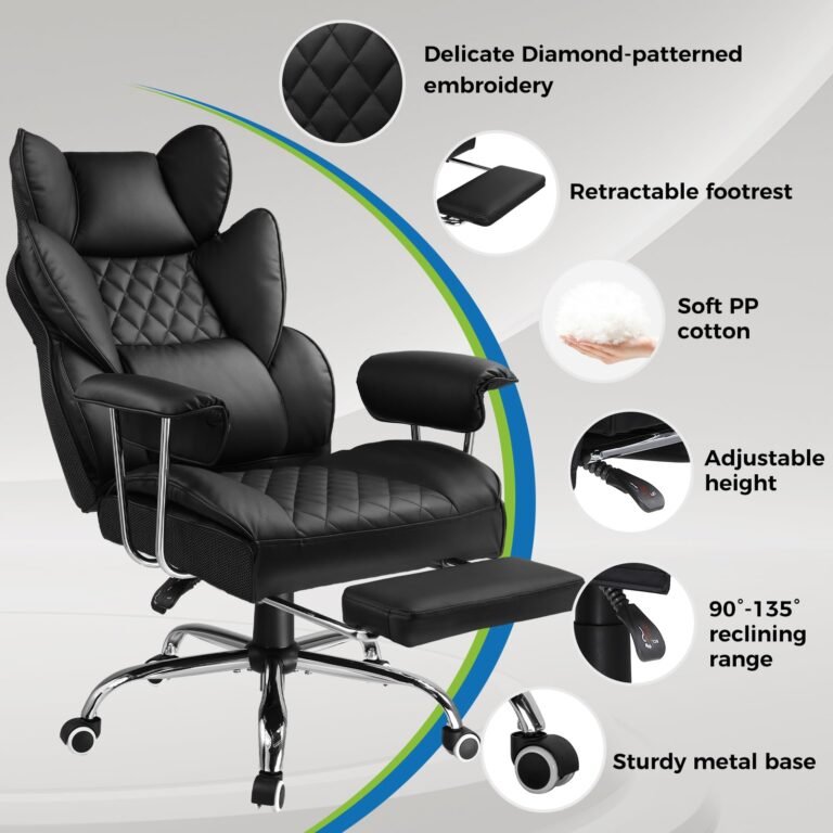 GTRACING Ergonomic Gaming Chair with Footrest & Lumbar Support 2 71eSInX6kcL AllThingsReviews