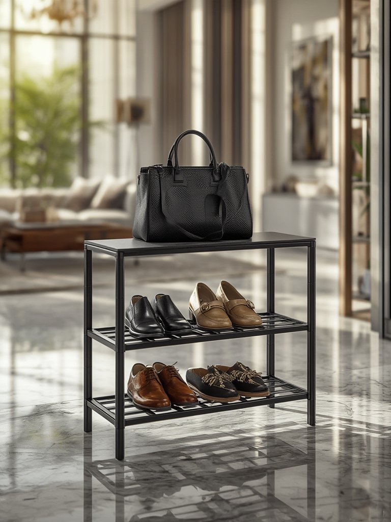 bamboo shoe rack bench details