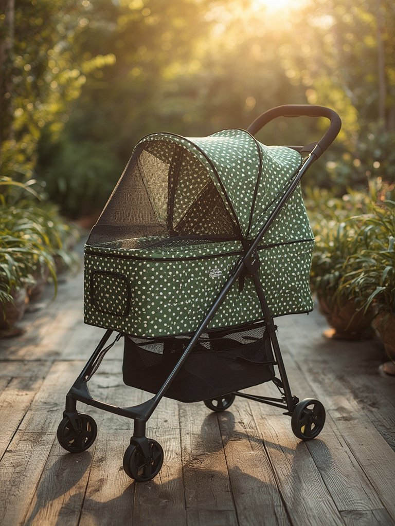 MoNiBloom 4 Wheels Pet Stroller details