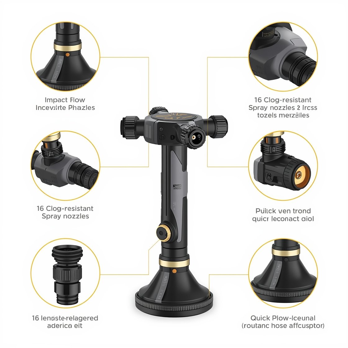 4-way adjustable sprinkler