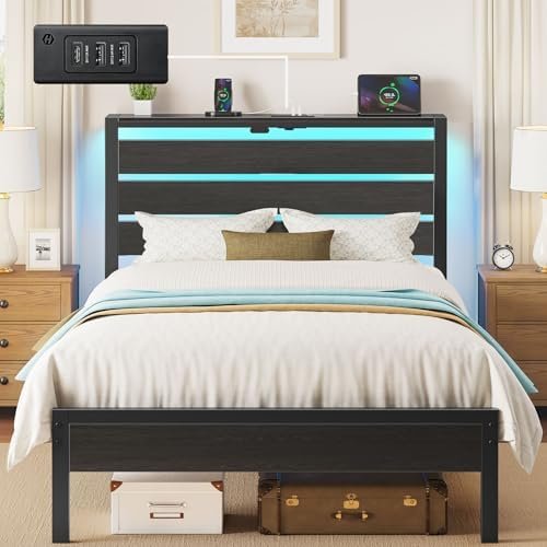 Twin Size LED Bed Frame with USB Charging: 7 Ultimate Solutions for Best Bedroom Comfort 3 51H1SjlAEYL. AC AllThingsReviews