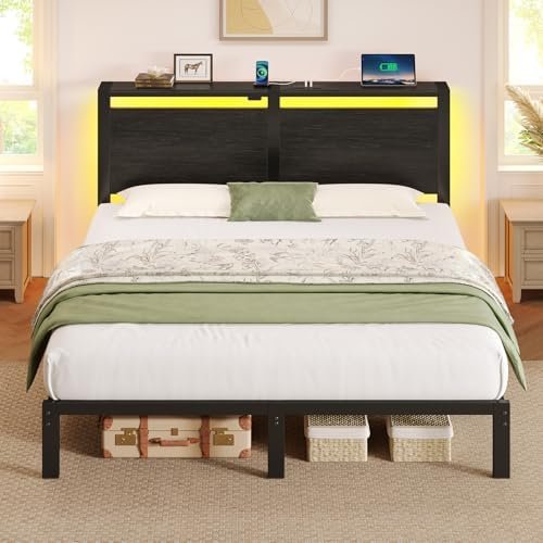 LED Full Bed Frame with Charging Station: 7 Ultimate Strategies for Best Results 10 51VyM9GmOML. AC AllThingsReviews