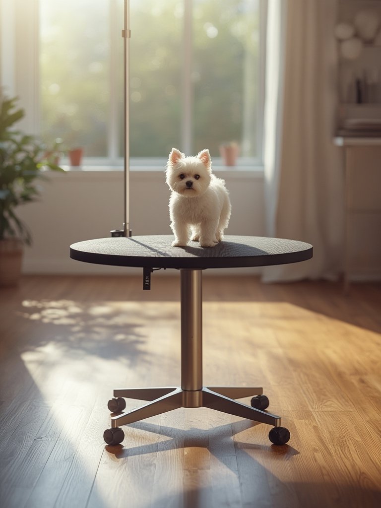 portable pet grooming table details