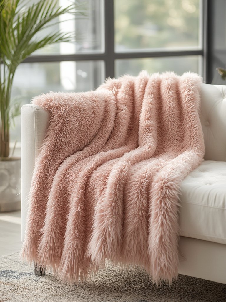 Madison Park Ruched Luxury Throw details