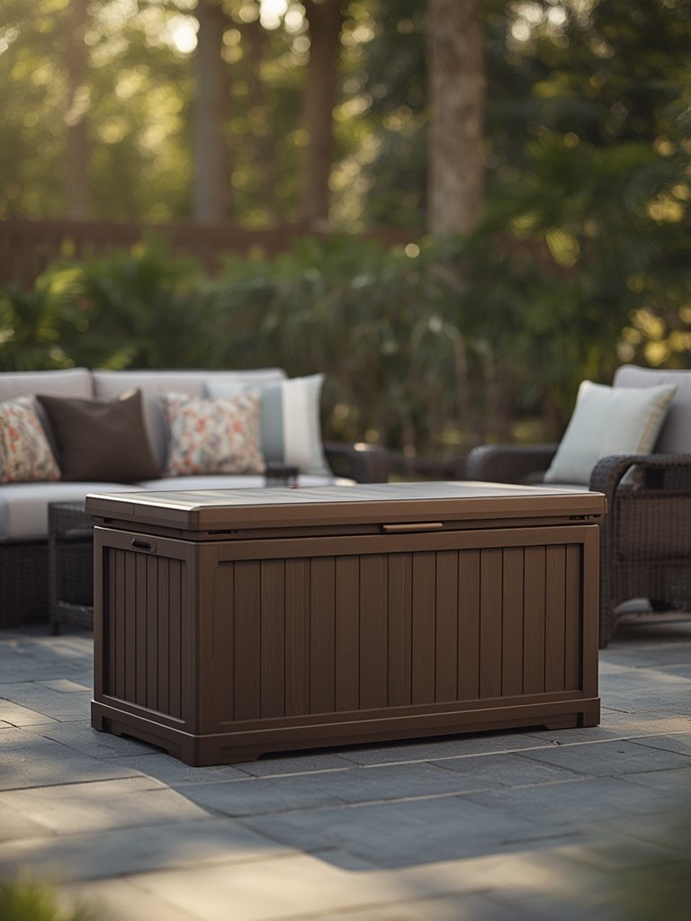 92 Gallon Resin Deck Box details